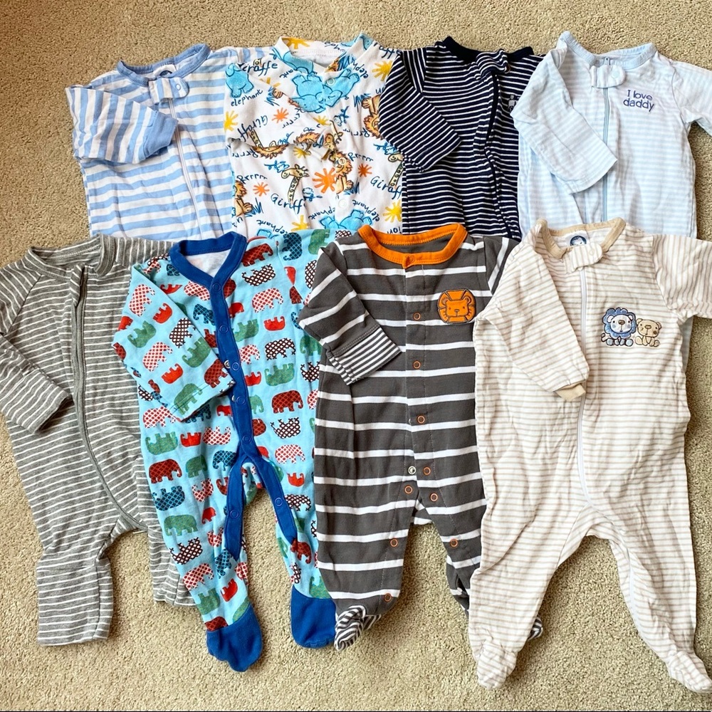Lot of 3 Month Boy Pajamas